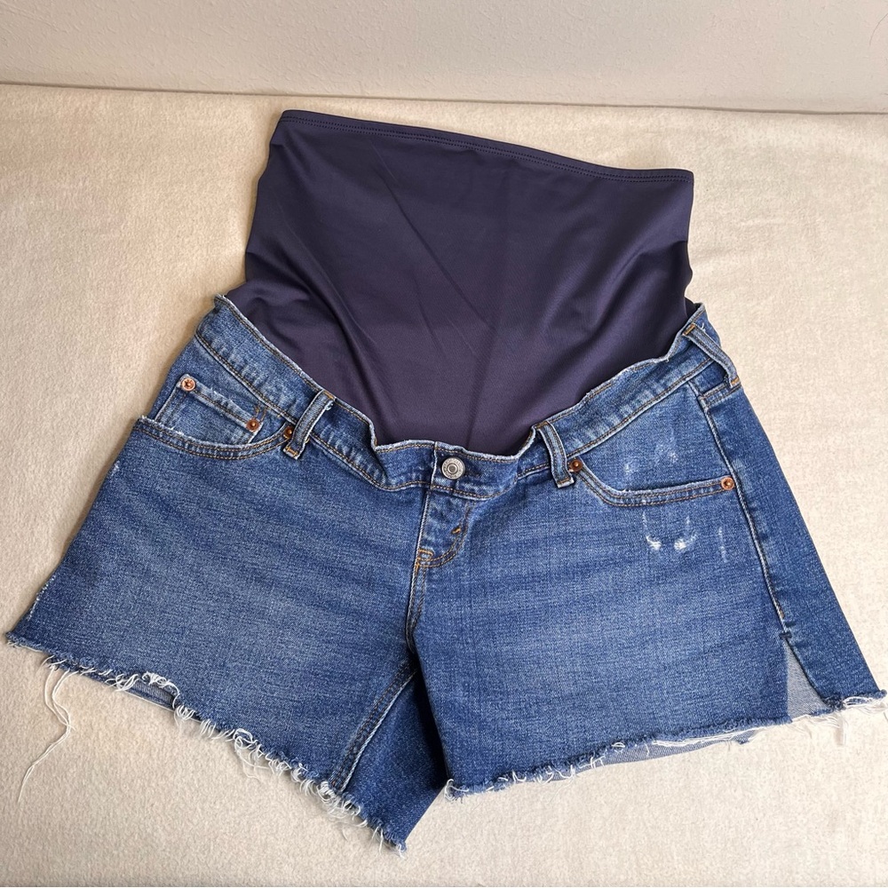 Abercrombie & Fitch Indigo Jean Shorts